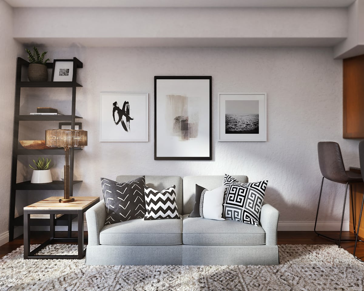 Interior design — styled living space